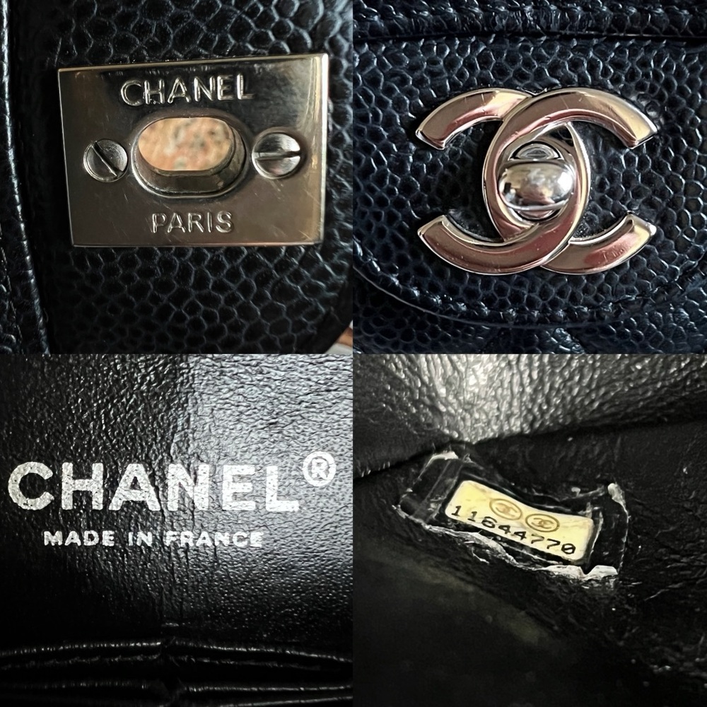 Chanel Classic Medium Black Caviar Double Flap Bag - Picture 12 of 12